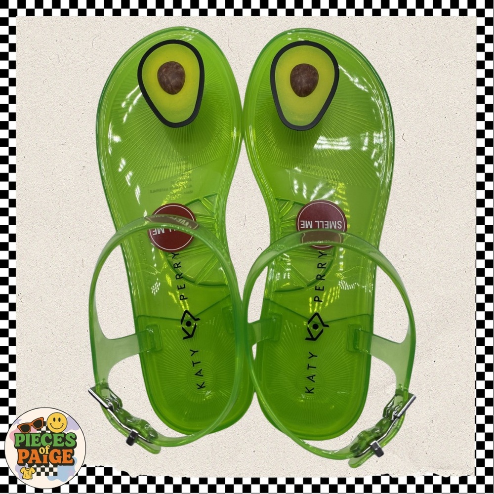 Katy Perry Collections “The Geli” Avocado Jelly Sandals – Size 7